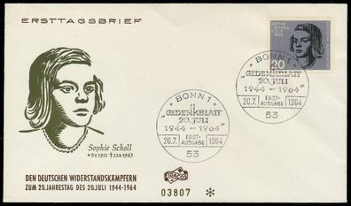BRD Nr 431-438 BRIEF FDC X7995AE