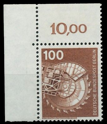 BERLIN DS Industrie U. Technik Nr 502 postfrisch ECKE-O X8E8752