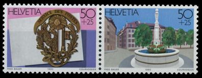 Schweiz 1990 Nr B26Zd1 postfrisch WAAGR PAAR X683C1E