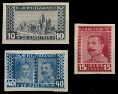 Österreich Bosnien Herzegowina Nr 121U-123U ungebraucht X742A9A