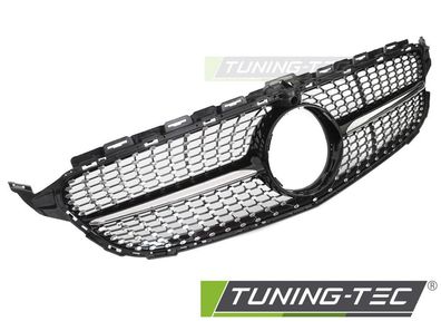 Kühlergrill passend für Mercedes W205 C205 A205 14-18 Black Chrom