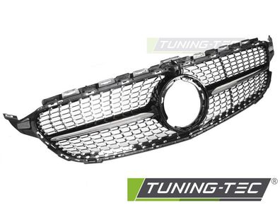 Kühlergrill passend für Mercedes W205 C205 A205 18-23 Black Chrom Camera