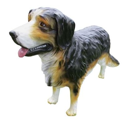 XL Berner Sennenhund in lebensgross Hund Garten Deko 125x75 cm Hunde lebensecht