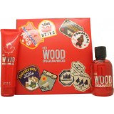 SET Dsquared2 Red Wood Pour Femme EDT 100ml + BODY LOTION 150ml
