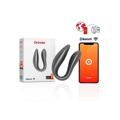 Oninder G-SPOT & Clitoral Stimulator BLACK - FREE APP
