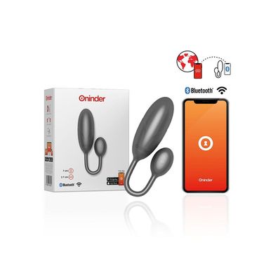 Oninder - DENVER Vibrating EGG BLACK 7 X 2.7 CM FREE APP