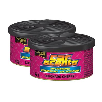 2x California Car Scents Duftdosen Lufterfrischer Auto Coronado Cherry Kirsche