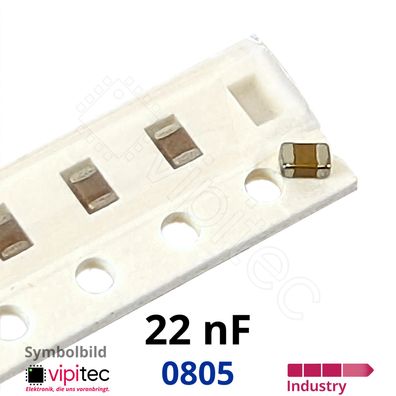 22 nF 0805 SMD-Keramikkondensatoren | 10% 100V 125°C X7R 22nF Kerko