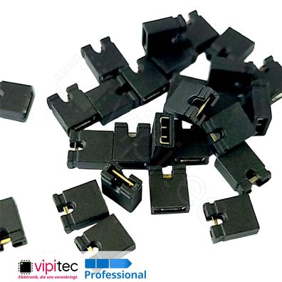 Kurzschluss-Stecker RM 2.54 Jumper Pin Stecker Brücke PC Pitch Verbinder Kontakt