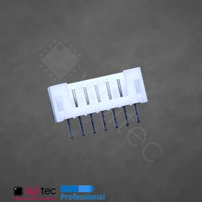 JST PH 2.0 1x7 Einbaustecker Gerade THT 7-polig Stiftleiste Pin Header Buchse