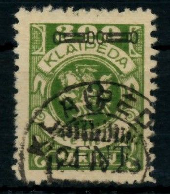 MEMEL 1923 Nr 179III gestempelt gepr. X6D127A