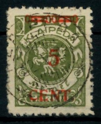 MEMEL 1923 Nr 174I zentrisch gestempelt gepr. X6D12AA