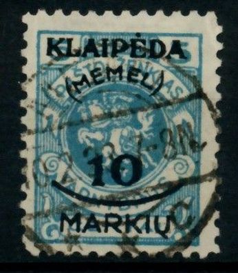 MEMEL 1923 Nr 124 zentrisch gestempelt gepr. X6D12CE