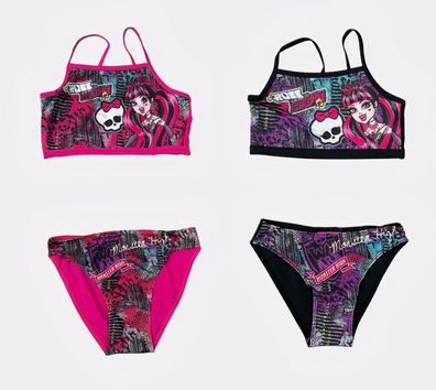 Bikini Monster High Mädchen Schwarz - Pink NEU