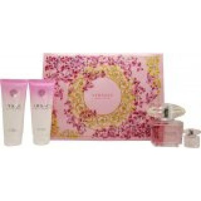 SET Versace Bright Crystal EDT 90ml + EDT 5ml + SHOWER GEL 100ml + BODY LOTION 100ml