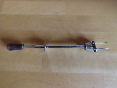 Serviergabel Gabel mit Abstreifhilfe Holzgriff ca. 17,5 cm L