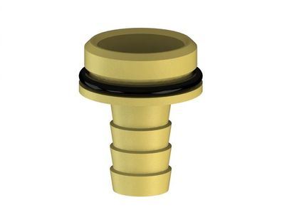 JS Vaterteil MIT WULST U. Dichtung 1/2"x3/4", Messing