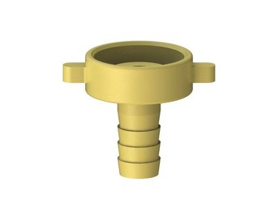 JS MS-SCHLAUCHVERSCHRAUBUNG 2-TEILIG, Lachdichtend,1/2"x1"
