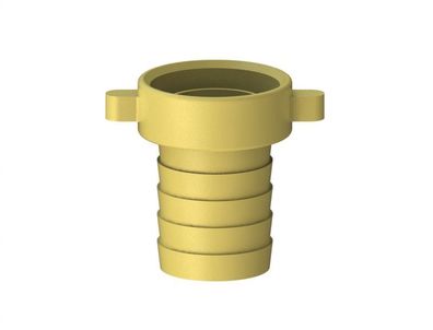 JS MS-SCHLAUCHVERSCHRAUBUNG 2-TEILIG, Lachdichtend,1"x1"