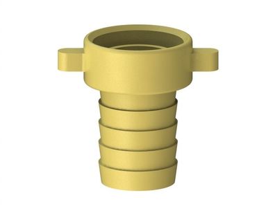 JS MS-SCHLAUCHVERSCHRAUBUNG 2-TEILIG, Lachdichtend,3/4"x3/4"