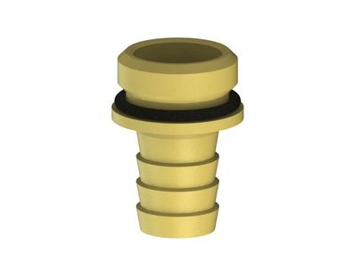 JS Vaterteil MIT WULST U. Dichtung 1/2"x1/2", Messing
