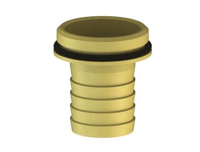 JS Vaterteil MIT WULST U. Dichtung 1 1/4"x1 1/2", Messing