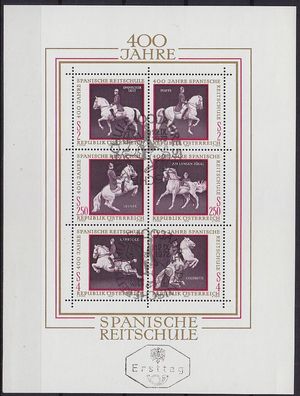 Österreich Austria [1972] MiNr 1395-00 Block 2 ( Ersttag-O/used ) [02] Pferde
