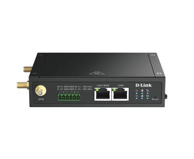D-LINK DOM-530-TSO 4G LTE IIoT-Gateway 1x Gigabit-Ethernet-WAN/LAN 1x Gigabit-Etherne