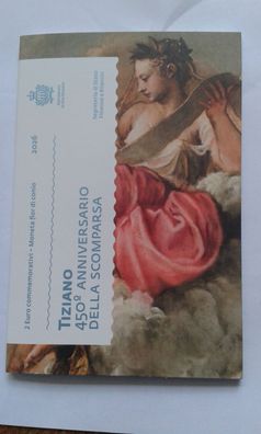 Folder 2 euro 2026 San Marino Tizian Folder coincard LEER