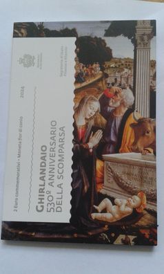 Folder 2 euro 2024 San Marino Ghirlandaio coincard LEER