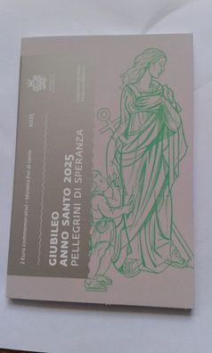 Folder 2 euro 2025 San Marino Heiliges Jahr coincard LEER