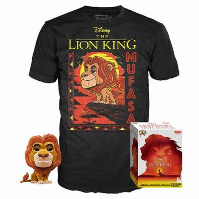 Set POP Figur & Tee Disney Der König der Löwen Mufasa