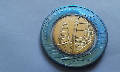 Original 10 euro 2021 A (Berlin) Auf dem Wasser Polymermünze Polymerring Niob