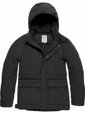 Vintage Industries Wintermantel Milo Parka Black