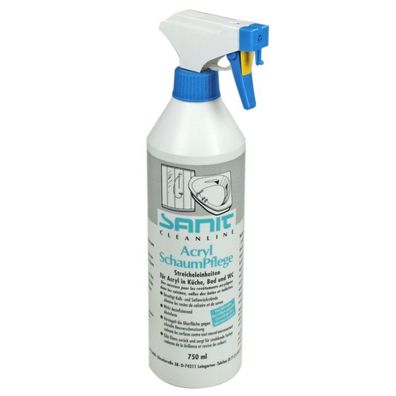 SANIT Acryl Schaum Pflege 750ml, für Bade- und Duschwannen