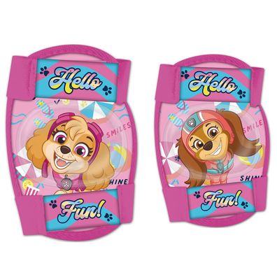 Paw Patrol Knie und Ellbogenschoner Kinder Protektoren Set Rosa Skates Scooter