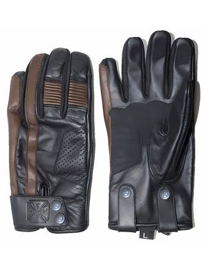 WCC West Coast Choppers Motorrad Leder Handschuh Grunge Tobacco Brown