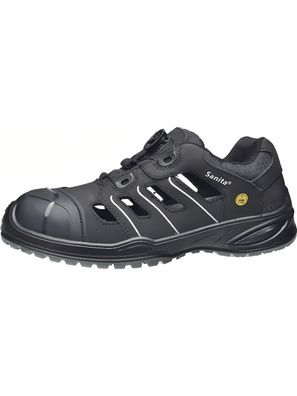 Sanita Herren Sicherheitssandale Topaz-Esd-S1P Sandal Black