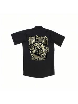 WCC West Coast Choppers Hemd Hell Raisers Workshirt Blacklack