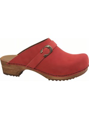 Sanita Damen Offener Clog Wood-Hedi Open Coral