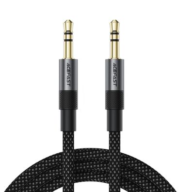 Acefast J10 AUX Kabel 3,5 mm Klinke 1 m Nylon Schwarz