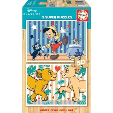 Disney Der König der Löwen Pinocchio Puzzle 2x50St