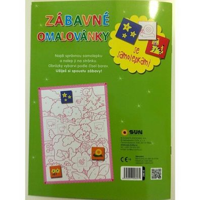 SUN Verlag Lustige Ausmalbilder nach Zahlen (grün)