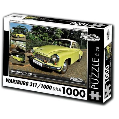 RETRO-AUTA Puzzle Nr. 28 Wartburg 311.1000 (1963) 1000 Teile