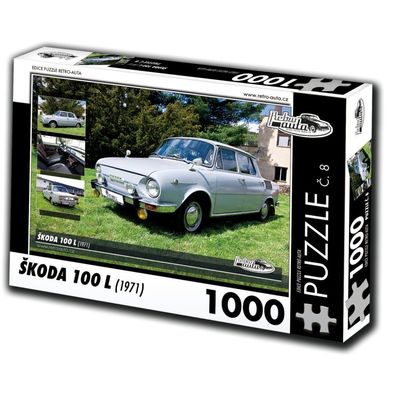 RETRO-AUTA Puzzle Nr. 8 `koda 100 L (1971) 1000 Teile