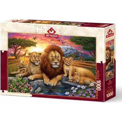 ART PUZZLE Puzzle Löwenfamilie 1000 Teile