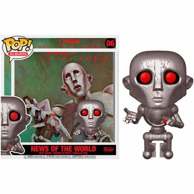POP-Figur Queen News of the World mit Albumhülle