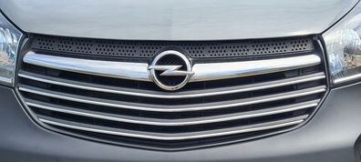 Opel VIVARO - Listwy CHROM GRILL na atrap? zderzak Chromowane Nak?adki