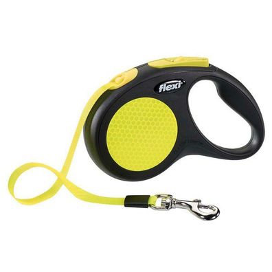 flexi New NEON M Gurt 5 m schwarz für Hunde bis 25 kg