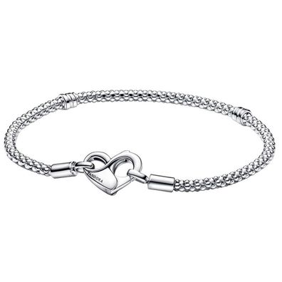 Propracovaný støíbrný náramek Moments srdce 592453C00 - Länge: 17 cm